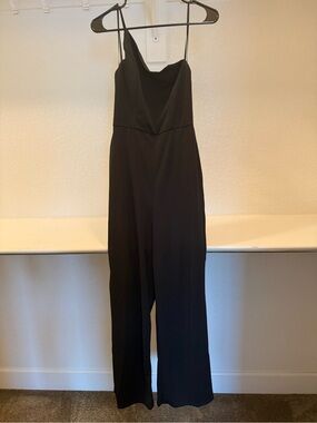One shoulder black Jumpsuit - Women's